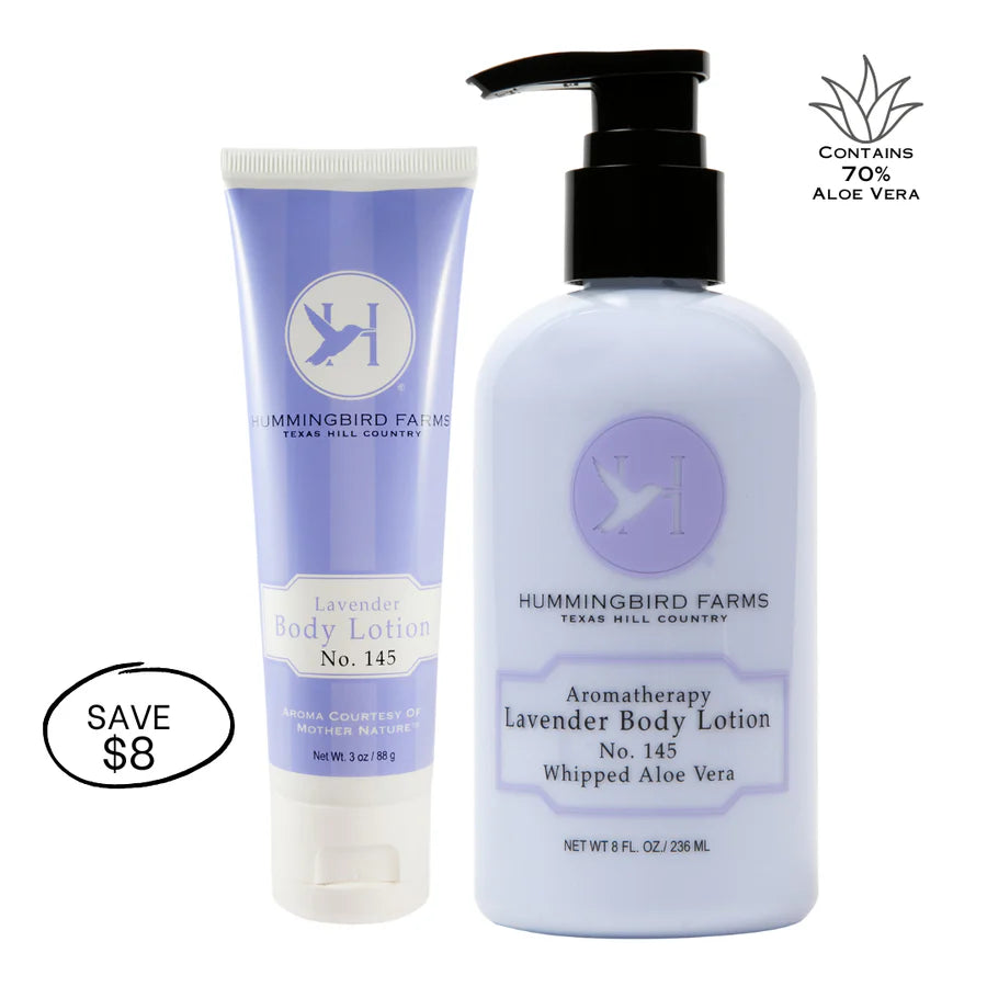 Lavender Aloe Lotion No. 145 + 3oz tube Duo