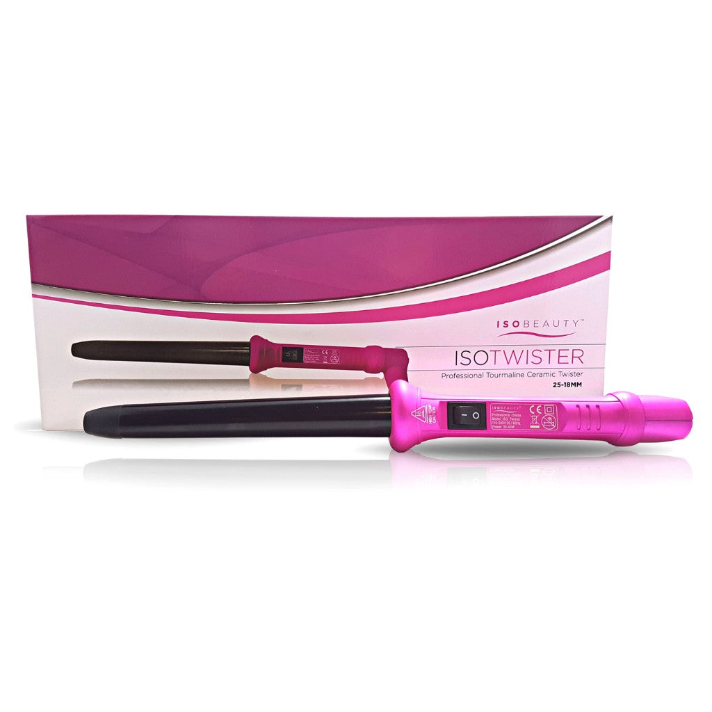 25-18mm Metallic Pink Tapered Twister